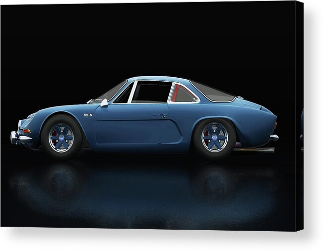 Automobile Acrylic Print featuring the photograph Renault Alpine Lateral View by Jan Keteleer