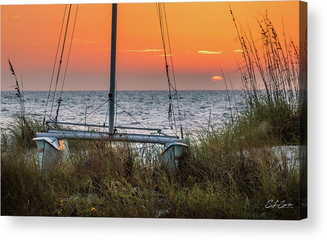 Florida Acrylic Print featuring the photograph Retired At The Beach by Steven Sparks