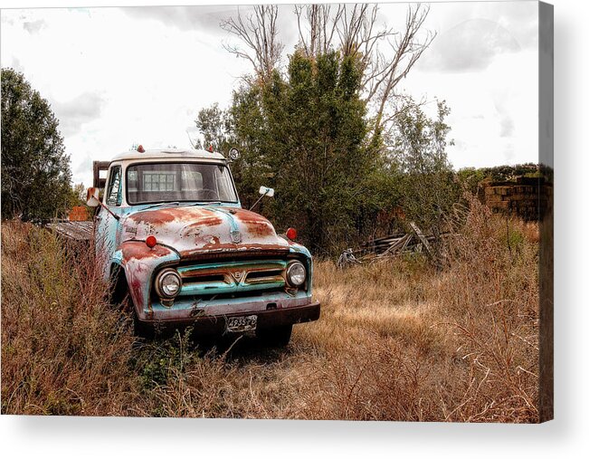 Vintage Acrylic Print featuring the photograph Rev it up by Carmen Kern