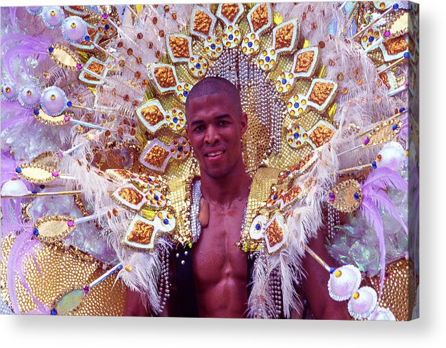 Trinidad Acrylic Print featuring the photograph Revel - Carnival, Trinidad and Tobago by Earth And Spirit