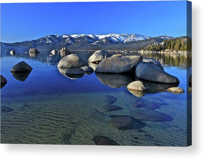 Lake Tahoe Acrylic Print featuring the photograph Ripples by Geoff McGilvray