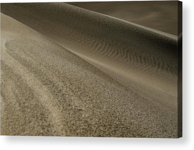 Great Sand Dunes Acrylic Print featuring the photograph Ripples on the Edge by Kelly VanDellen