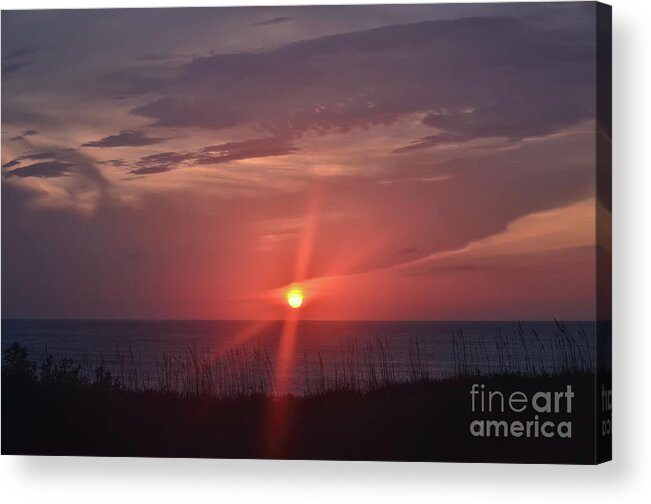 Sunrise Acrylic Print featuring the photograph Rising From The Sea by Lois Bryan
