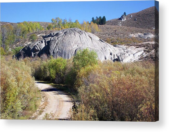 Road Acrylic Print featuring the photograph Road Through Granite Country by Jerry Griffin