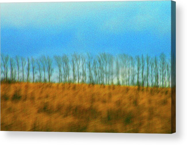 Abstract Acrylic Print featuring the photograph Road to Meshovsk by Robert Dann