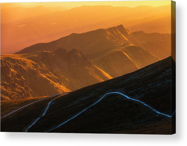 Balkan Mountains Acrylic Print featuring the photograph Road To Middle Earth by Evgeni Dinev