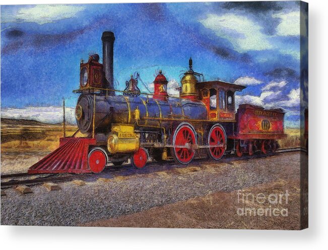 Union Pacific No. 119 Acrylic Print featuring the digital art Rogers 119 by Jerzy Czyz