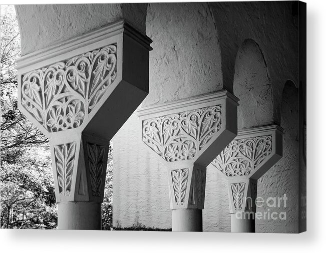 Rollins College Acrylic Print featuring the photograph Rollins College Arcade Detail by University Icons