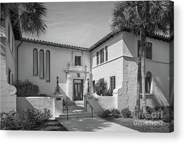 Rollins College Acrylic Print featuring the photograph Rollins College Warren Administration Building by University Icons