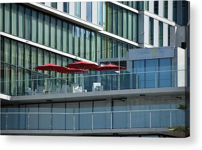 Rooftop Acrylic Print featuring the photograph Rooftop Bar and Lounge by Roberta Byram