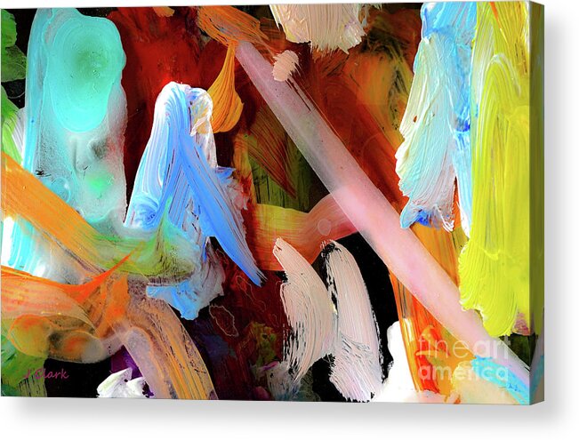 Abstract Acrylic Print featuring the painting Running Hot and Cold by John Clark