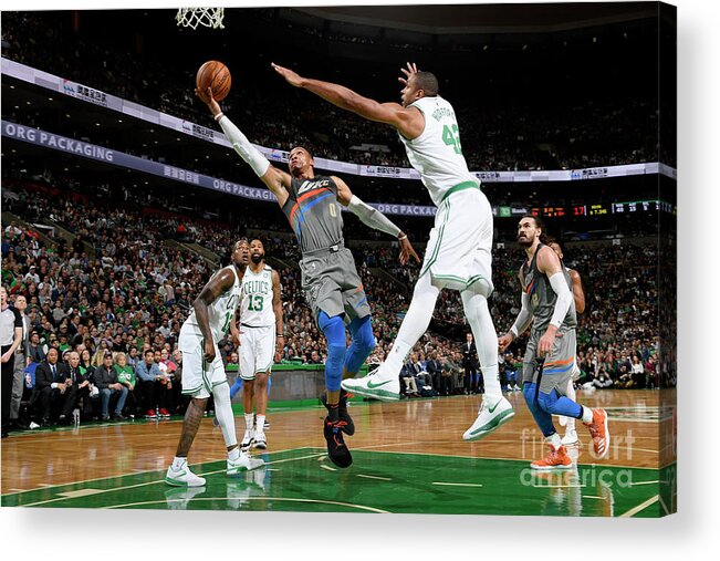 Nba Pro Basketball Acrylic Print featuring the photograph Russell Westbrook by Brian Babineau