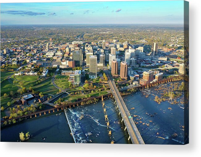 Richmond Acrylic Print featuring the photograph Rva 003 by Richmond Aerials