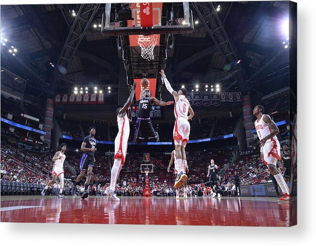 Nba Pro Basketball Acrylic Print featuring the photograph Sacramento Kings v Houston Rockets by Logan Riely