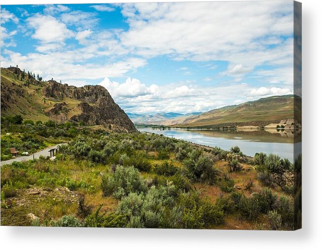 Sagebrush And Sky Acrylic Print featuring the photograph Sagebrush and Sky by Tom Cochran