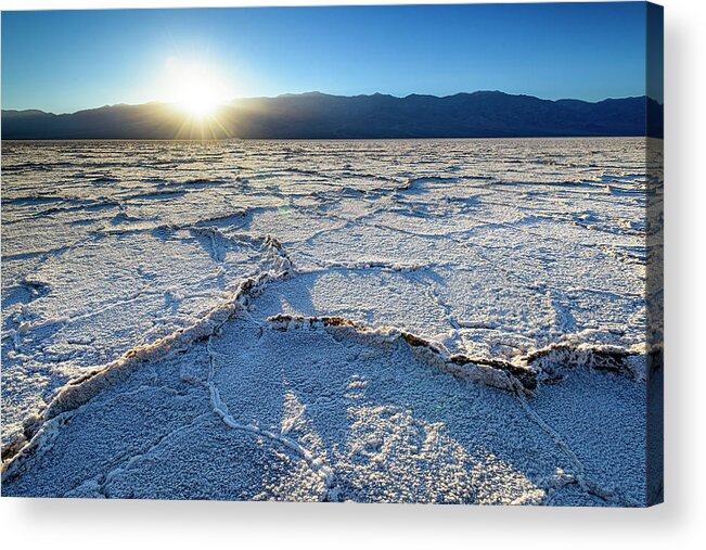 Death Valley National Park Acrylic Print featuring the photograph Salt Flats of Death Valley by Marla Brown