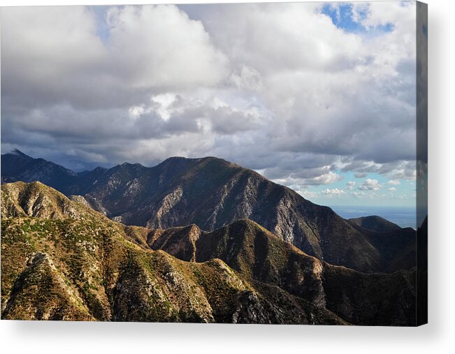 Angeles National Forest Acrylic Print featuring the photograph San Gabriel Mountains National Monument Vista by Kyle Hanson