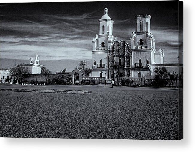 Albuquerque New Mexico Acrylic Print featuring the photograph San Xavier Du Bac by Tom Singleton