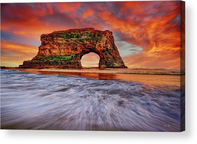 Santa Cruz Acrylic Print featuring the photograph Santa Cruz Natural Bridge by Russ Harris