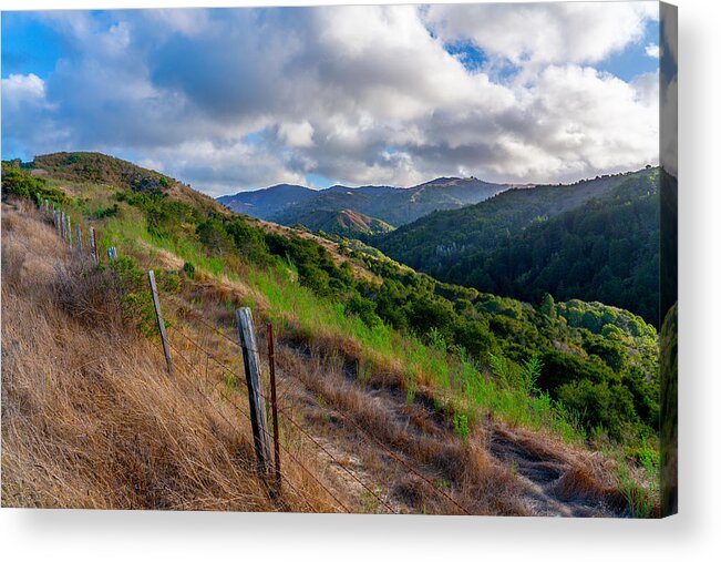 Santa Lucia Mountains Acrylic Print featuring the photograph Santa Lucia Mountains by Derek Dean