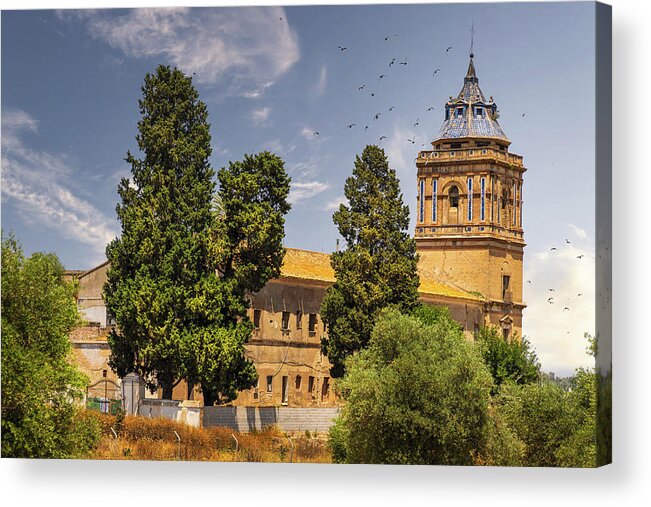 Monastery Acrylic Print featuring the photograph Santiponce Monastery by Micah Offman