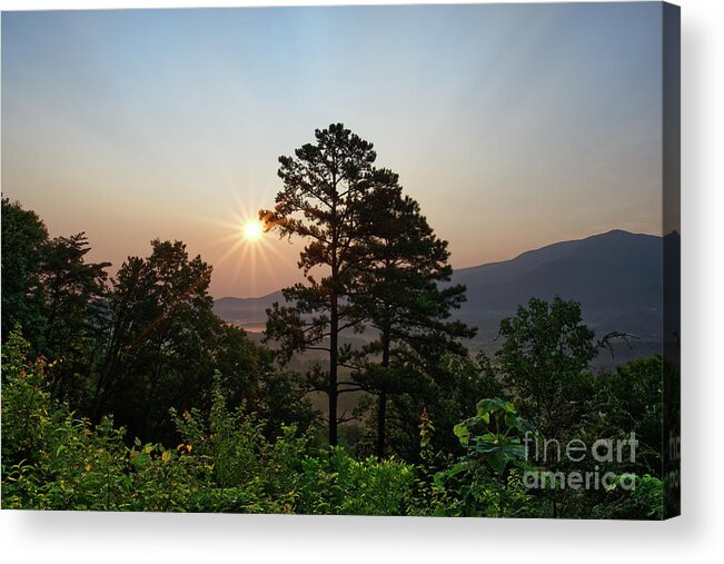 Scenic Driving Acrylic Print featuring the photograph Scenic Sunrise by Phil Perkins