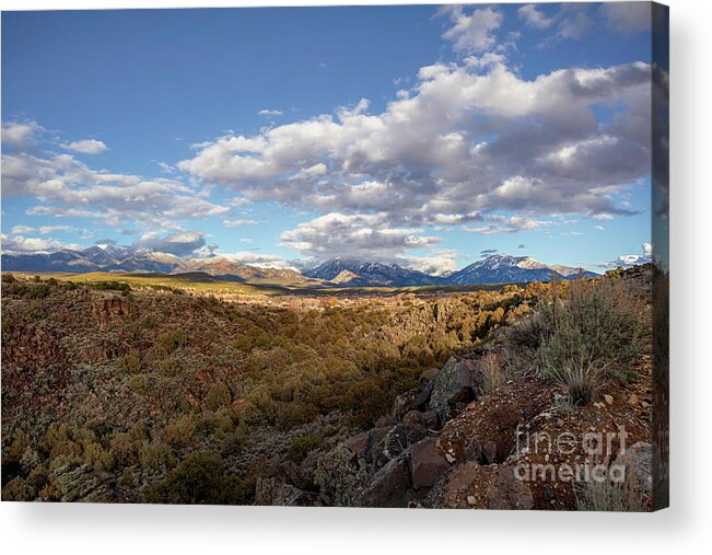 Taos Acrylic Print featuring the photograph Scenic View from Arroyo Hondo NM by Elijah Rael