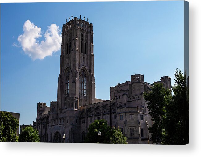 Indianpolis Acrylic Print featuring the photograph Scottish Rite Cathedral by Eldon McGraw