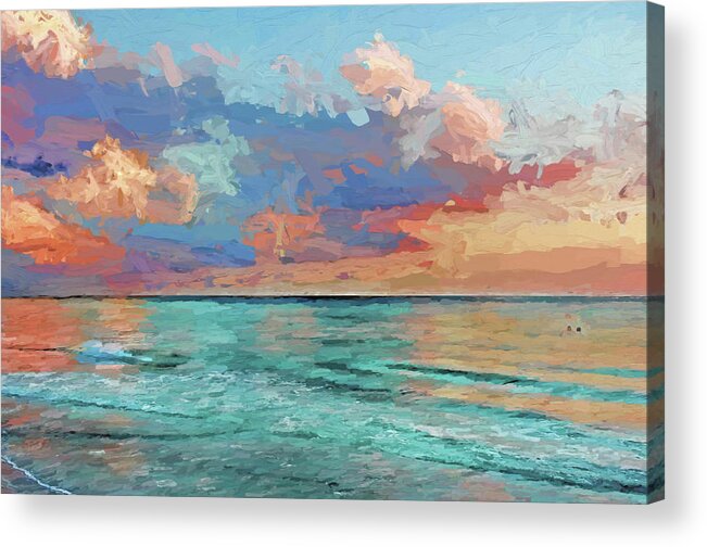 Tropical Seascape Acrylic Print featuring the photograph Seascape Serenade by HH Photography of Florida