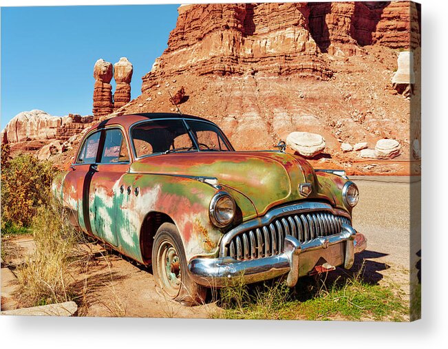 Cow Canyon Trading Post Acrylic Print featuring the photograph September 2021 Abandoned I by Alain Zarinelli