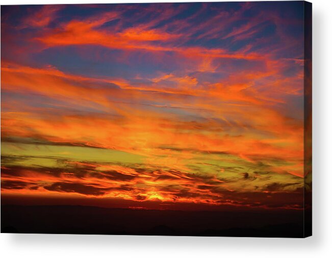 Sunset Acrylic Print featuring the photograph September Sky by Brett Harvey