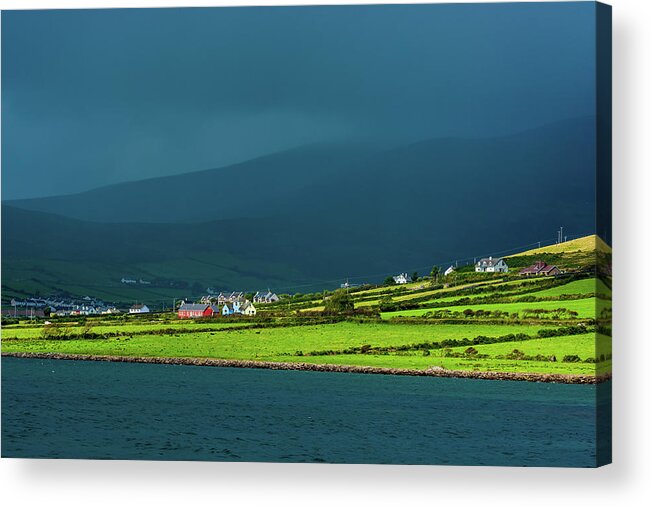 Ireland Acrylic Print featuring the photograph Settlement at Coast of Ireland by Andreas Berthold