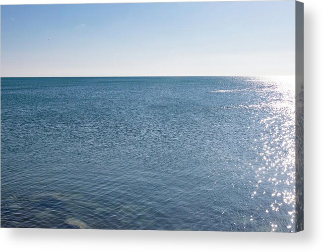 Shimmering Lake Acrylic Print featuring the photograph Shimmering Lake by Patty Colabuono