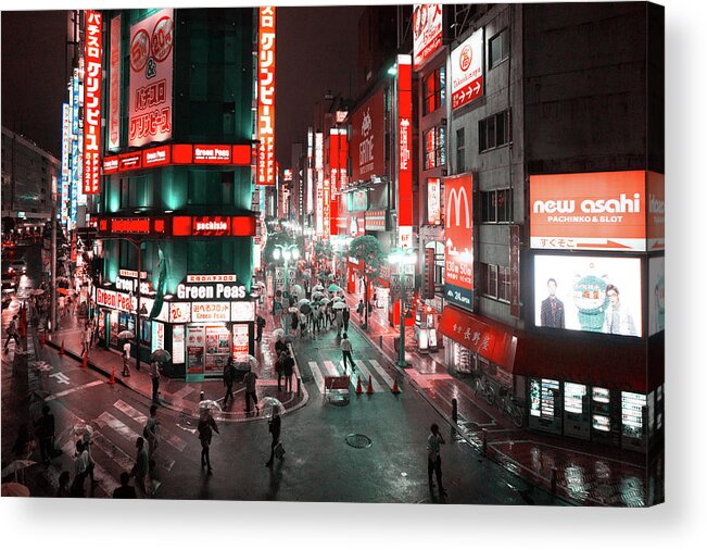 Leica M9 Acrylic Print featuring the photograph Shinjuku at night, Tokyo by Eugene Nikiforov