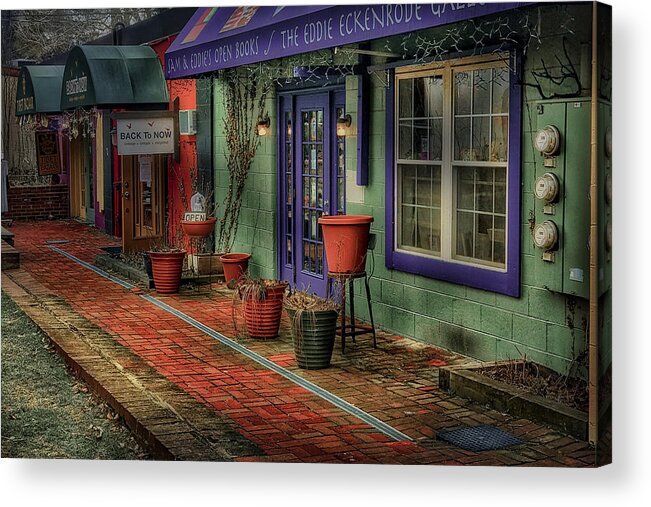  Acrylic Print featuring the photograph Shops in the Village by Jack Wilson