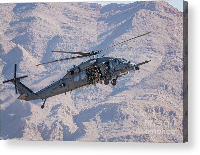 Pave Hawk helicopter demo in USAF Air at Ne Acrylic Print by Chon Kit Leong Pixels