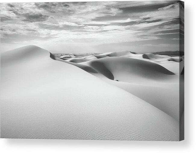 Algodones Dunes Acrylic Print featuring the photograph Silk Waves by Alexander Kunz