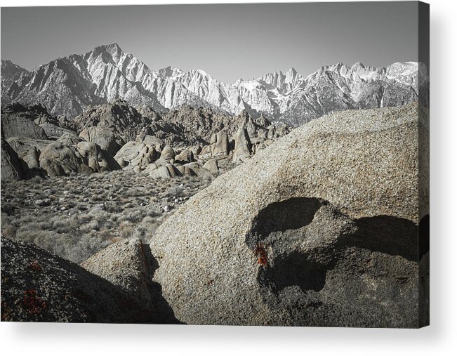Alabama Hills Acrylic Print featuring the photograph Silver Sierra View 3 by Ryan Weddle