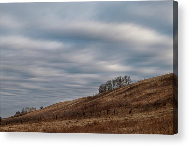 Sky Acrylic Print featuring the photograph Sky And Grassland by Karen Rispin