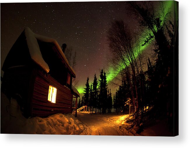 Blachford Lake Lodge Acrylic Print featuring the photograph Sky Show by Phil Marty