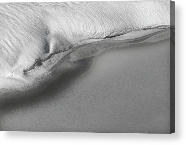 Curve Acrylic Print featuring the photograph Snow And Ice Curves by Phil And Karen Rispin