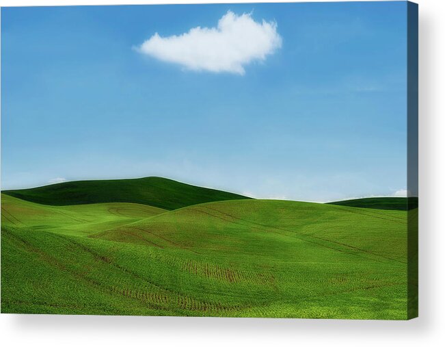 Palouse Acrylic Print featuring the photograph Solo Traveler by Ryan Manuel