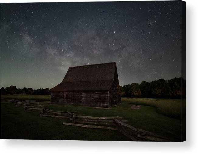 Maryland Acrylic Print featuring the photograph Southern Maryland Night by Robert Fawcett
