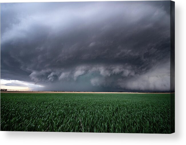 Mesocyclone Acrylic Print featuring the photograph Spaceship Storm by Wesley Aston