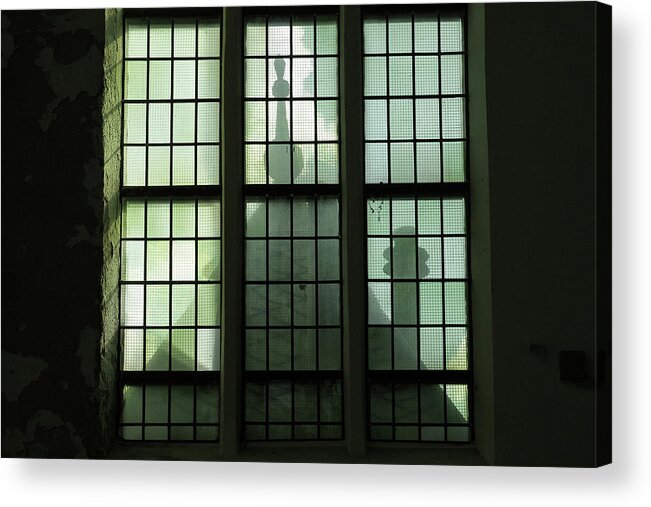 Window Acrylic Print featuring the photograph Spooky Window by Maria Meester