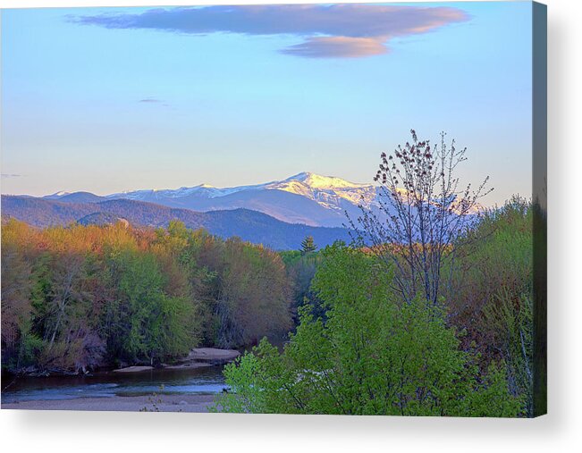 Mt Washington Nh Acrylic Print featuring the photograph Spring in The White Mountains by John Rowe