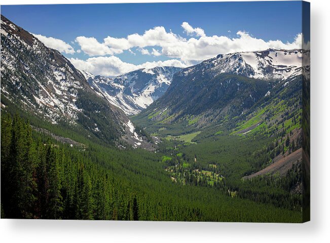 Beartooth Mountain Landscape Light Acrylic Print featuring the photograph Spring Morning In The Beartooth Mountains by Dan Sproul