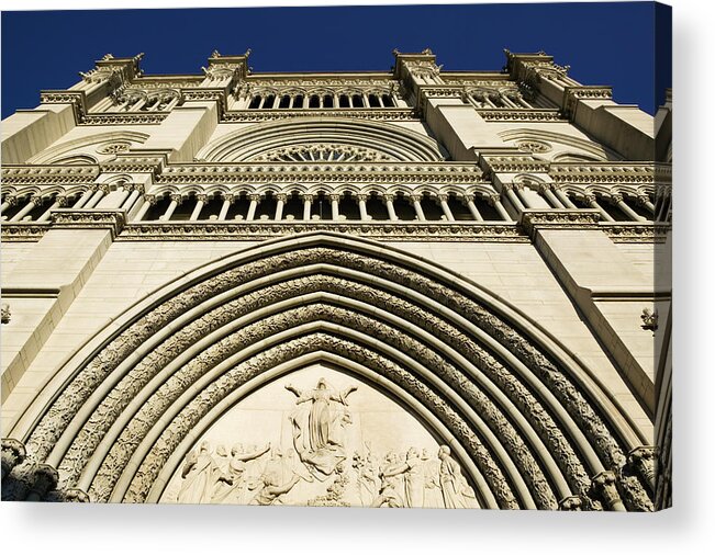 Built Structure Acrylic Print featuring the photograph St. Mary Cathedral Basilica of the Assuption by Walter Bibikow
