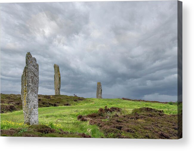 Stones Acrylic Print featuring the photograph Standing Stones of Brodgar by Holly Ross