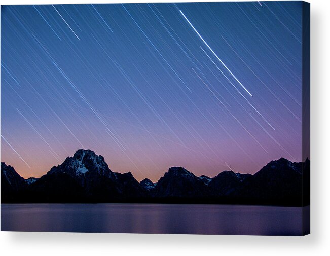 Grand Teton National Park Acrylic Print featuring the photograph Stars in the Tetons by Melissa Southern